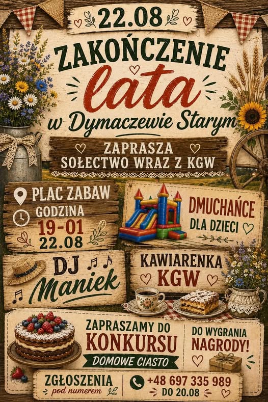 wydarzenie: Zakończenie lata w Dymaczewie Starym