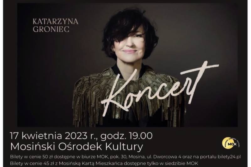 aktualność: Koncert Katarzyny Groniec